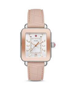 Двухцветные часы Deco Sport, 34 x 36 мм MICHELE, цвет Pink
