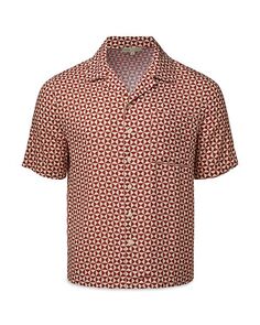 Рубашка Camp с короткими рукавами и принтом для отпуска Vacation Onia, цвет Red