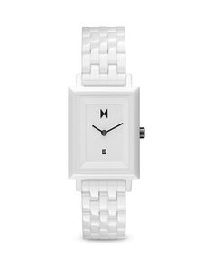 Фирменные квадратные часы, 26 мм MVMT, цвет White