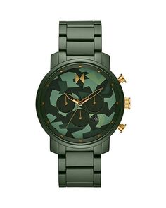 Керамический хронограф Camo Chrono, 45 мм MVMT, цвет Green