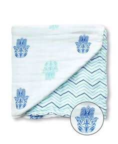 4-слойное всесезонное уютное одеяло унисекс Malabar Baby, цвет Blue