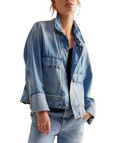 Джинсовая куртка Сьюзи Free People, цвет Blue