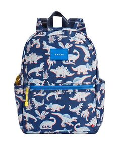 Темно-цвет Blue рюкзак Kane Kids унисекс с динозаврами STATE, цвет Blue