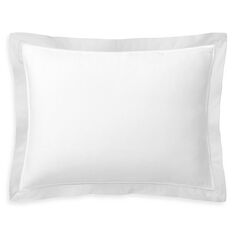 Декоративная подушка с каймой из органического сатина, 16 дюймов Ш x 12 дюймов Д Ralph Lauren, цвет White