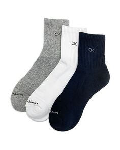 Мягкие носки для высоких четвертей, упаковка из 3 шт. Calvin Klein, цвет Multi