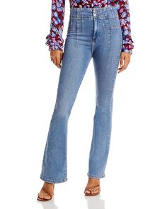 Расклешенные джинсы Jayde Free People, цвет Sunburst Blue