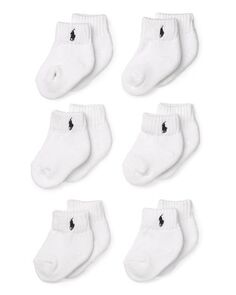 Носки Layette для мальчиков Ralph Lauren, 6 шт. — для малышей Ralph Lauren, цвет White