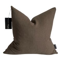 Льняная наволочка, 18 x 18 дюймов Modish Decor Pillows, цвет Green
