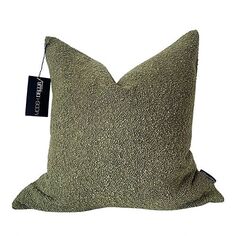 Чехол на подушку из букле, 18 x 18 дюймов Modish Decor Pillows, цвет Green
