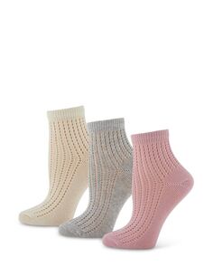 Ажурные носки Rumi, 3 шт. Sanctuary, цвет Pink