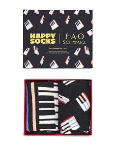 Подарочный набор носков Piano Crew из коллекции FAO Schwarz, 2 шт. Happy Socks, цвет Multi