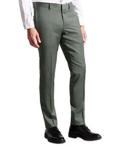 Lappet Зеленые костюмные брюки стандартного кроя премиум-класса Ted Baker, цвет Green