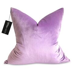 Бархатная декоративная наволочка, 24 x 24 Modish Decor Pillows, цвет Purple