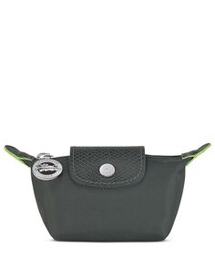 Зеленый кошелек для монет Le Pliage Longchamp, цвет Gray