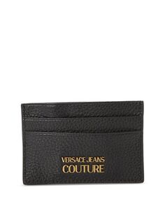 Кожаная визитница Versace Jeans Couture, цвет Black