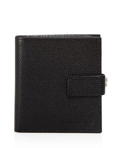 Ле Фулон&amp;;eacute; Кожаный французский кошелек Longchamp, цвет Black
