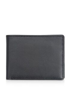 Кожаный двойной кошелек с блокировкой RFID ROYCE New York, цвет Black