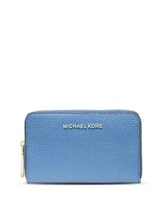 Кожаный чехол для визиток Jet Set Michael Kors, цвет Blue