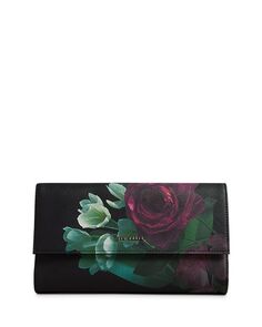 Кошелек с цветочным принтом Ted Baker, цвет Black