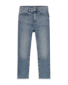 Прямые джинсы Emie с высокой посадкой для девочек – Big Kid DL1961, цвет White