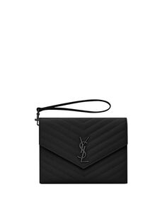 Кассандра Мателасс&amp;;eacute; Чехол с клапаном Saint Laurent, цвет Black