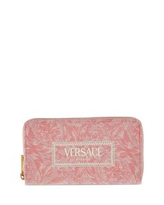 Кошелек Athena на молнии Versace, цвет Pink