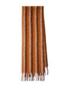 Уютный полосатый шарф Paul Smith, цвет Orange