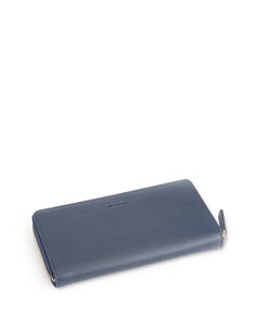 Кожаный континентальный кошелек с блокировкой RFID ROYCE New York, цвет Blue