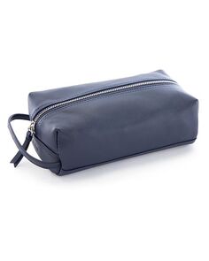 Кожаная компактная дорожная сумка для туалетных принадлежностей ROYCE New York, цвет Blue