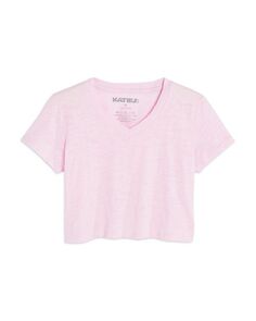 Укороченная футболка с V-образным вырезом для девочек Courage - Big Kid KatieJnyc, цвет Pink