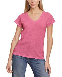 Хлопковая футболка Jilian Velvet by Graham &amp; Spencer, цвет Pink