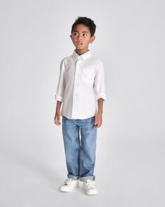 Рубашка на пуговицах Greenwich для мальчика – Big Kid REISS, цвет White