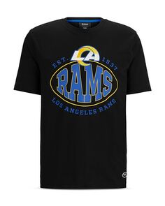 Футболка BOSS NFL Los Angeles Rams с рисунком из смесового хлопка BOSS, цвет Black