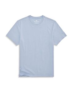 Серебряная футболка с круглым вырезом из пике Mack Weldon, цвет Blue