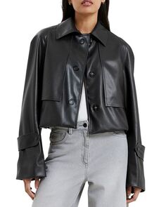 Куртка из искусственной кожи Crolenda FRENCH CONNECTION, цвет Black