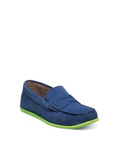 Кожаные лоферы без шнуровки Jasper для мальчиков Florsheim Kids, цвет Blue