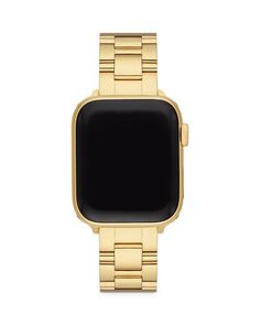 Apple Watch Сменный браслет из нержавеющей стали золотистого цвета, 38–45 мм MICHELE, цвет Gold