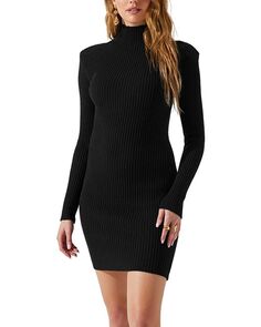 Платье-свитер Гвендолин ASTR the Label, цвет Black