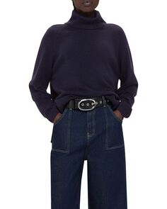 Кашемировый свитер с высоким воротником Whistles, цвет Blue