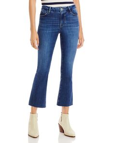 Укороченные джинсы Le Crop Mini с высокой посадкой FRAME, цвет Lupine