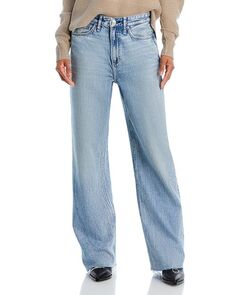 Полулегкие широкие джинсы со средней посадкой Logan rag &amp; bone, цвет Mira