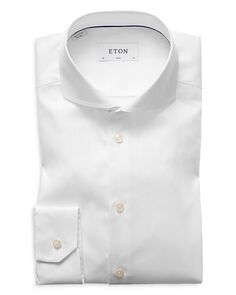 Классическая рубашка из твила Slim Fit Signature Eton, цвет White