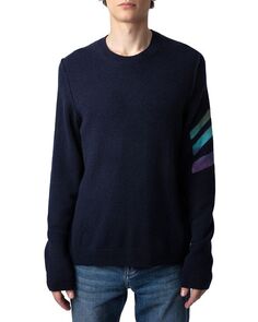 Кашемировый свитер Kennedy с круглым вырезом Zadig &amp; Voltaire, цвет Blue