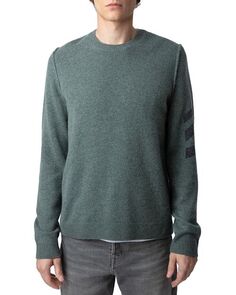 Кашемировый свитер Kennedy с круглым вырезом Zadig &amp; Voltaire, цвет Green