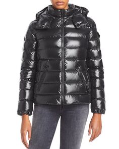 Короткий пуховик Bady Slim Moncler, цвет Black