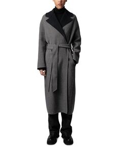 Шерстяное пальто Meli Zadig &amp; Voltaire, цвет Black