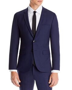 Arti Super Navy Extra Slim Fit Пиджак HUGO, цвет Blue