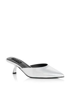 Женские туфли-лодочки без шнуровки на высоком каблуке с острым носком Milee AQUA, цвет Silver