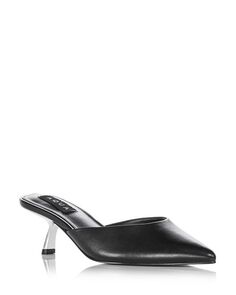 Женские туфли-лодочки без шнуровки на высоком каблуке с острым носком Milee AQUA, цвет Black