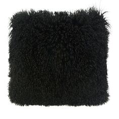 Большая подушка из тибетской овцы TOV Furniture, цвет Black